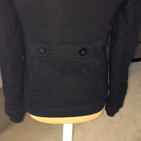 Me Jane Black Hooded Toggle Button Peacoat S - Picture 8 of 16